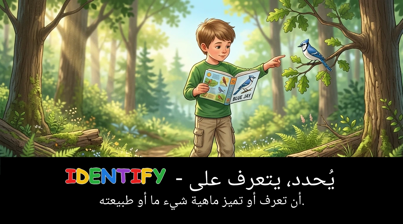 Arabic Illustration for identify